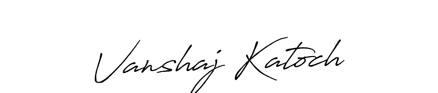 Make a beautiful signature design for name Vanshaj Katoch. Use this online signature maker to create a handwritten signature for free. Vanshaj Katoch signature style 7 images and pictures png