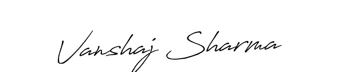 Similarly Antro_Vectra_Bolder is the best handwritten signature design. Signature creator online .You can use it as an online autograph creator for name Vanshaj Sharma. Vanshaj Sharma signature style 7 images and pictures png