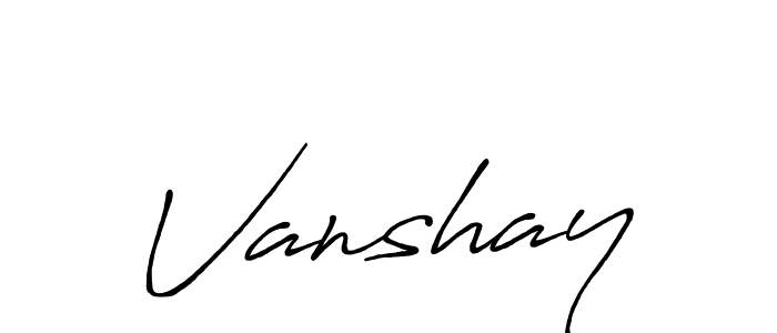 Best and Professional Signature Style for Vanshay. Antro_Vectra_Bolder Best Signature Style Collection. Vanshay signature style 7 images and pictures png