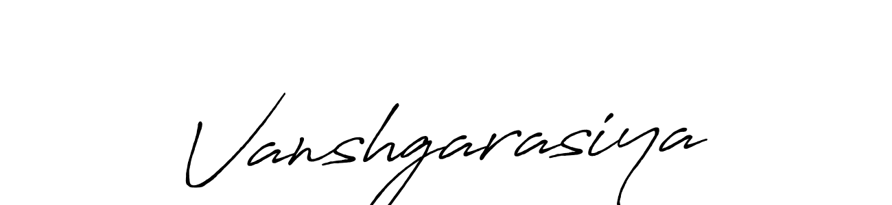 Also we have Vanshgarasiya name is the best signature style. Create professional handwritten signature collection using Antro_Vectra_Bolder autograph style. Vanshgarasiya signature style 7 images and pictures png
