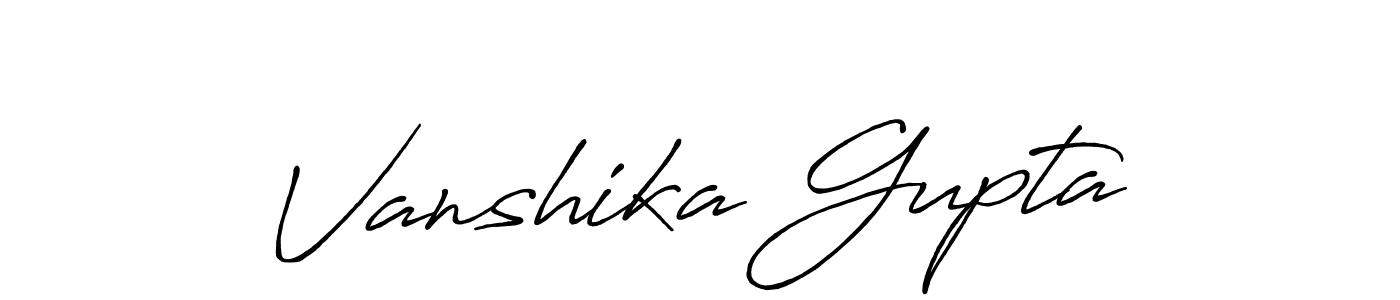 Once you've used our free online signature maker to create your best signature Antro_Vectra_Bolder style, it's time to enjoy all of the benefits that Vanshika Gupta name signing documents. Vanshika Gupta signature style 7 images and pictures png