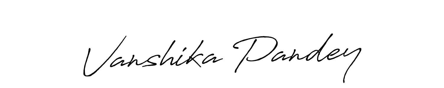 You should practise on your own different ways (Antro_Vectra_Bolder) to write your name (Vanshika Pandey) in signature. don't let someone else do it for you. Vanshika Pandey signature style 7 images and pictures png