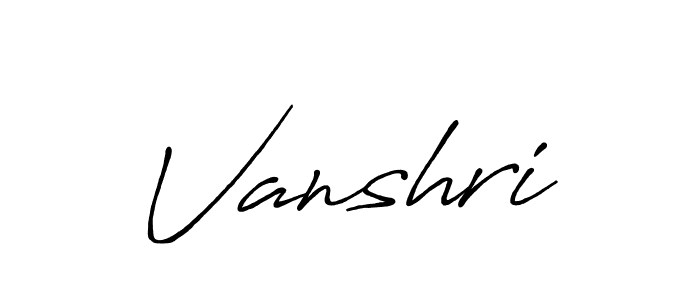 You can use this online signature creator to create a handwritten signature for the name Vanshri. This is the best online autograph maker. Vanshri signature style 7 images and pictures png