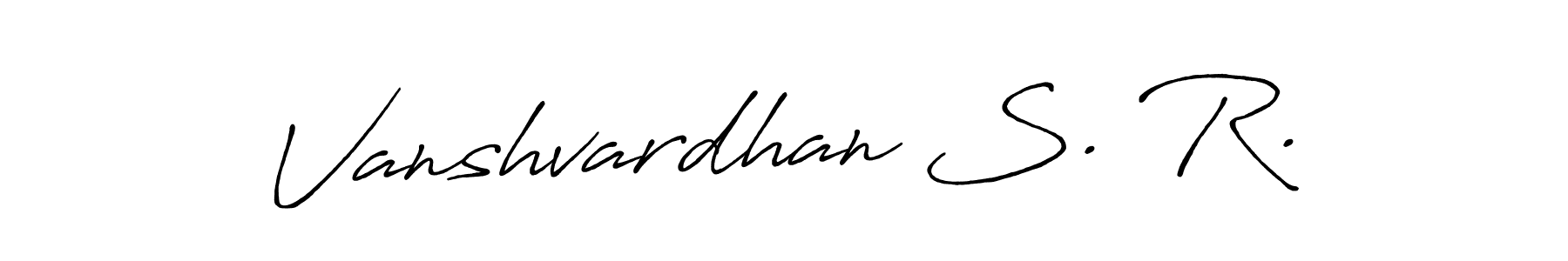 if you are searching for the best signature style for your name Vanshvardhan S. R.. so please give up your signature search. here we have designed multiple signature styles  using Antro_Vectra_Bolder. Vanshvardhan S. R. signature style 7 images and pictures png