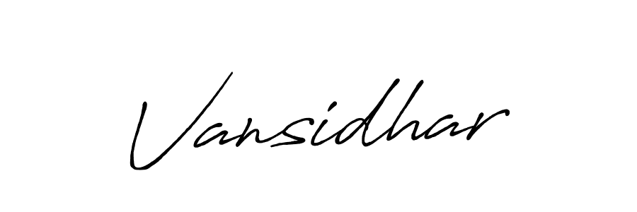 Vansidhar stylish signature style. Best Handwritten Sign (Antro_Vectra_Bolder) for my name. Handwritten Signature Collection Ideas for my name Vansidhar. Vansidhar signature style 7 images and pictures png