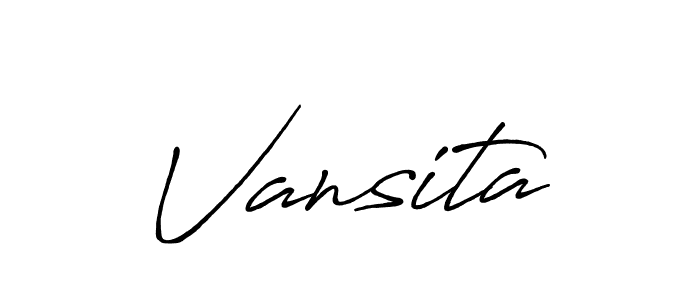 Similarly Antro_Vectra_Bolder is the best handwritten signature design. Signature creator online .You can use it as an online autograph creator for name Vansita. Vansita signature style 7 images and pictures png