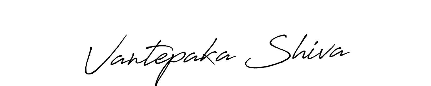 How to make Vantepaka Shiva signature? Antro_Vectra_Bolder is a professional autograph style. Create handwritten signature for Vantepaka Shiva name. Vantepaka Shiva signature style 7 images and pictures png