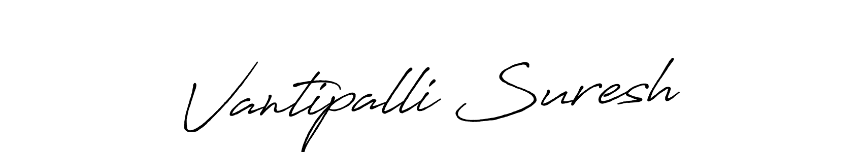 if you are searching for the best signature style for your name Vantipalli Suresh. so please give up your signature search. here we have designed multiple signature styles  using Antro_Vectra_Bolder. Vantipalli Suresh signature style 7 images and pictures png