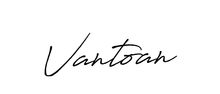 Vantoan stylish signature style. Best Handwritten Sign (Antro_Vectra_Bolder) for my name. Handwritten Signature Collection Ideas for my name Vantoan. Vantoan signature style 7 images and pictures png