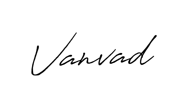 How to make Vanvad name signature. Use Antro_Vectra_Bolder style for creating short signs online. This is the latest handwritten sign. Vanvad signature style 7 images and pictures png