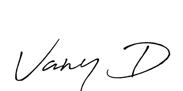 How to make Vany D signature? Antro_Vectra_Bolder is a professional autograph style. Create handwritten signature for Vany D name. Vany D signature style 7 images and pictures png
