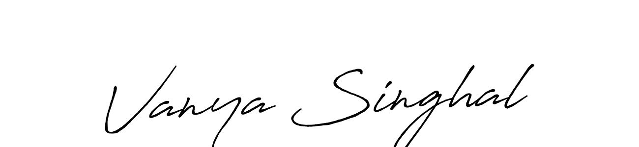 Once you've used our free online signature maker to create your best signature Antro_Vectra_Bolder style, it's time to enjoy all of the benefits that Vanya Singhal name signing documents. Vanya Singhal signature style 7 images and pictures png