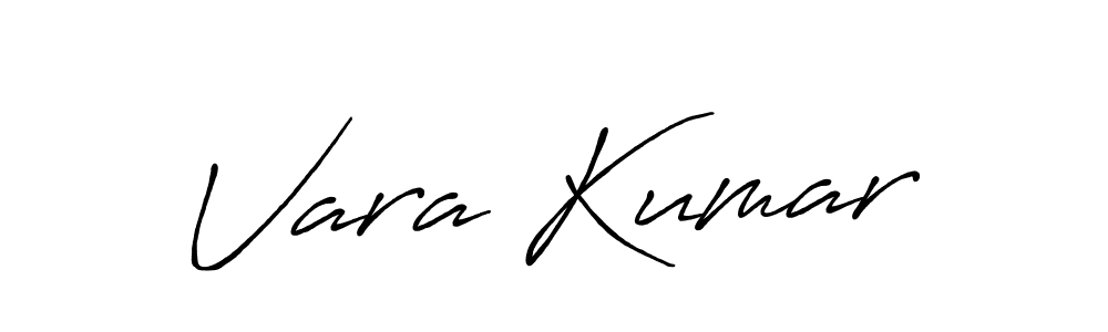 Make a beautiful signature design for name Vara Kumar. With this signature (Antro_Vectra_Bolder) style, you can create a handwritten signature for free. Vara Kumar signature style 7 images and pictures png