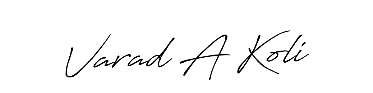 How to Draw Varad A Koli signature style? Antro_Vectra_Bolder is a latest design signature styles for name Varad A Koli. Varad A Koli signature style 7 images and pictures png