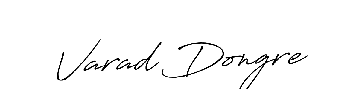 How to make Varad Dongre signature? Antro_Vectra_Bolder is a professional autograph style. Create handwritten signature for Varad Dongre name. Varad Dongre signature style 7 images and pictures png
