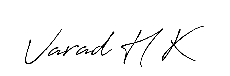 Make a beautiful signature design for name Varad H K. Use this online signature maker to create a handwritten signature for free. Varad H K signature style 7 images and pictures png