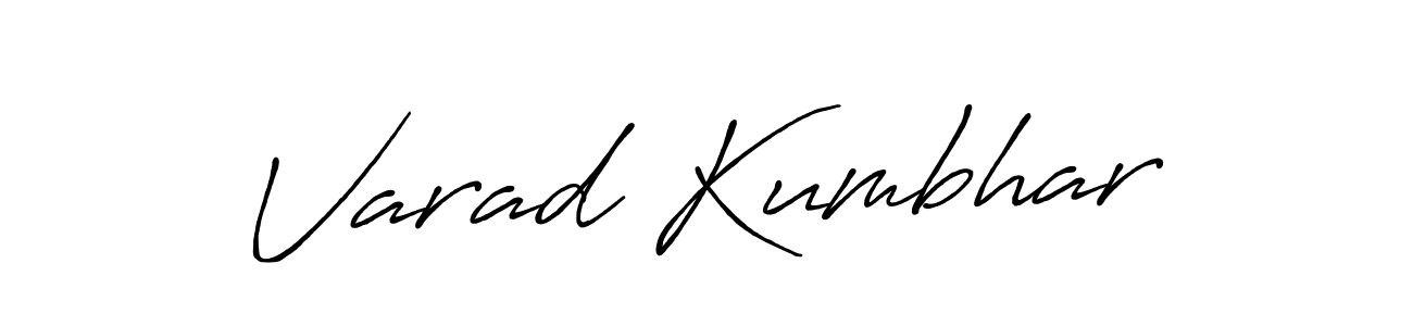 Also we have Varad Kumbhar name is the best signature style. Create professional handwritten signature collection using Antro_Vectra_Bolder autograph style. Varad Kumbhar signature style 7 images and pictures png
