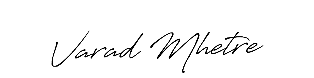 Make a beautiful signature design for name Varad Mhetre. Use this online signature maker to create a handwritten signature for free. Varad Mhetre signature style 7 images and pictures png