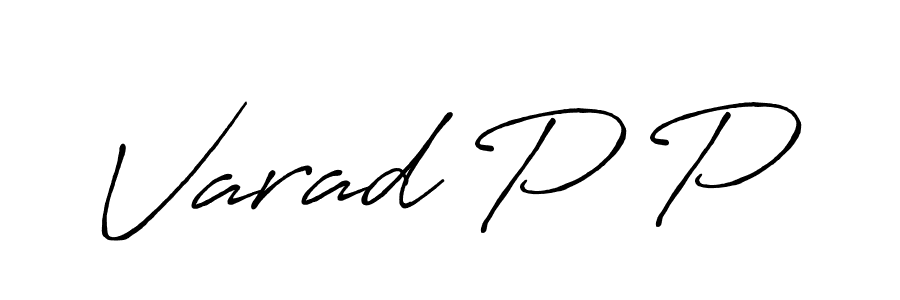 Also we have Varad P P name is the best signature style. Create professional handwritten signature collection using Antro_Vectra_Bolder autograph style. Varad P P signature style 7 images and pictures png