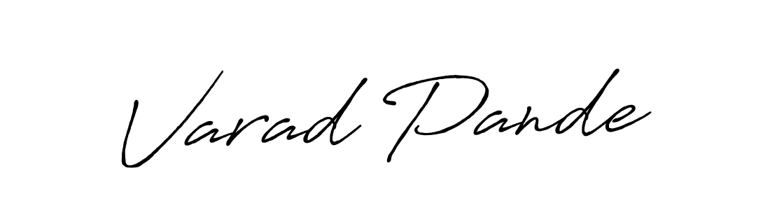 Make a beautiful signature design for name Varad Pande. Use this online signature maker to create a handwritten signature for free. Varad Pande signature style 7 images and pictures png
