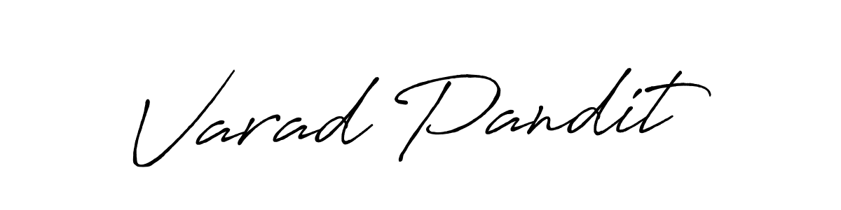 Antro_Vectra_Bolder is a professional signature style that is perfect for those who want to add a touch of class to their signature. It is also a great choice for those who want to make their signature more unique. Get Varad Pandit name to fancy signature for free. Varad Pandit signature style 7 images and pictures png