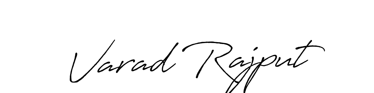 How to make Varad Rajput name signature. Use Antro_Vectra_Bolder style for creating short signs online. This is the latest handwritten sign. Varad Rajput signature style 7 images and pictures png