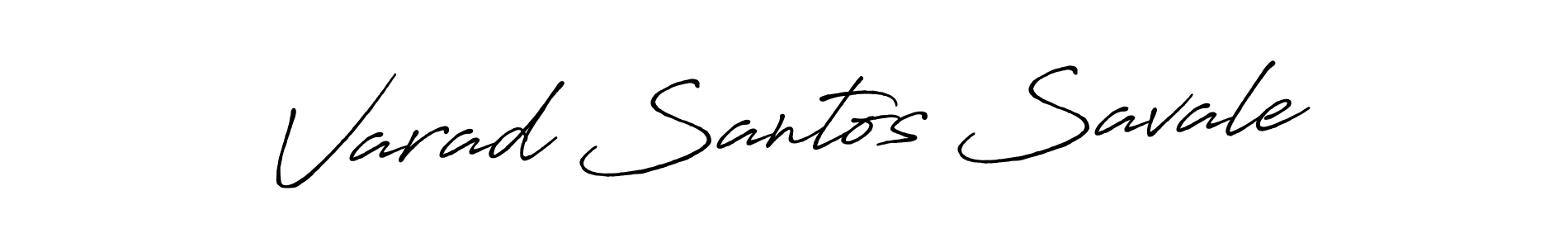 It looks lik you need a new signature style for name Varad Santos Savale. Design unique handwritten (Antro_Vectra_Bolder) signature with our free signature maker in just a few clicks. Varad Santos Savale signature style 7 images and pictures png