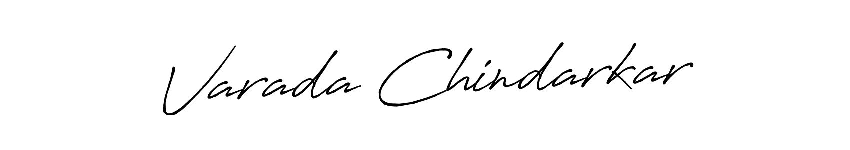 Create a beautiful signature design for name Varada Chindarkar. With this signature (Antro_Vectra_Bolder) fonts, you can make a handwritten signature for free. Varada Chindarkar signature style 7 images and pictures png