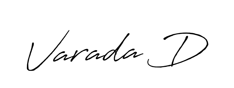 How to make Varada D signature? Antro_Vectra_Bolder is a professional autograph style. Create handwritten signature for Varada D name. Varada D signature style 7 images and pictures png