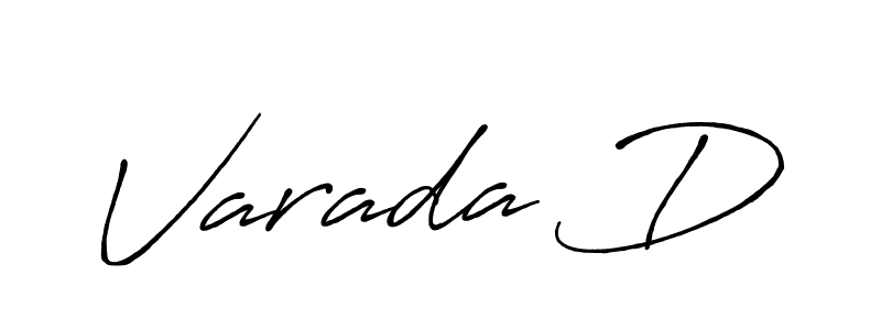 Design your own signature with our free online signature maker. With this signature software, you can create a handwritten (Antro_Vectra_Bolder) signature for name Varada D. Varada D signature style 7 images and pictures png