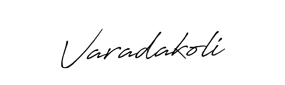 Create a beautiful signature design for name Varadakoli. With this signature (Antro_Vectra_Bolder) fonts, you can make a handwritten signature for free. Varadakoli signature style 7 images and pictures png