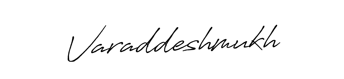 Make a beautiful signature design for name Varaddeshmukh. Use this online signature maker to create a handwritten signature for free. Varaddeshmukh signature style 7 images and pictures png