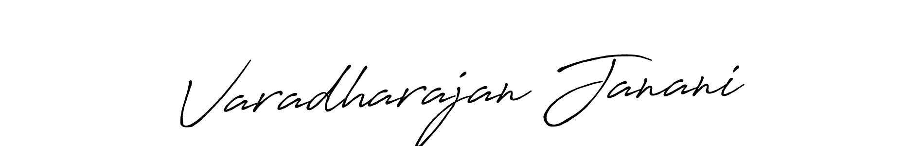 Also we have Varadharajan Janani name is the best signature style. Create professional handwritten signature collection using Antro_Vectra_Bolder autograph style. Varadharajan Janani signature style 7 images and pictures png