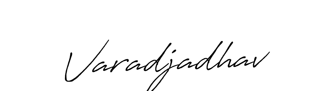You should practise on your own different ways (Antro_Vectra_Bolder) to write your name (Varadjadhav) in signature. don't let someone else do it for you. Varadjadhav signature style 7 images and pictures png