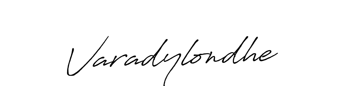 It looks lik you need a new signature style for name Varadylondhe. Design unique handwritten (Antro_Vectra_Bolder) signature with our free signature maker in just a few clicks. Varadylondhe signature style 7 images and pictures png