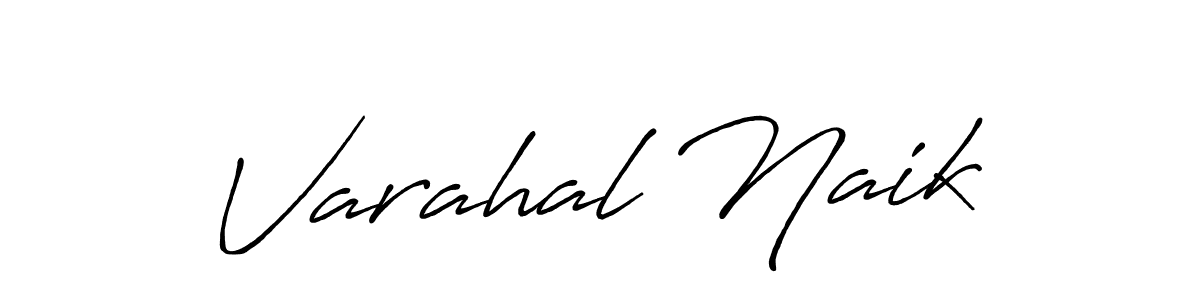 Varahal Naik stylish signature style. Best Handwritten Sign (Antro_Vectra_Bolder) for my name. Handwritten Signature Collection Ideas for my name Varahal Naik. Varahal Naik signature style 7 images and pictures png