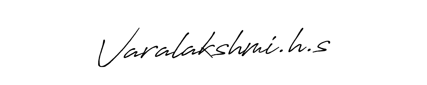 Varalakshmi.h.s stylish signature style. Best Handwritten Sign (Antro_Vectra_Bolder) for my name. Handwritten Signature Collection Ideas for my name Varalakshmi.h.s. Varalakshmi.h.s signature style 7 images and pictures png