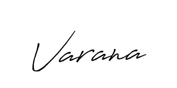 Varana stylish signature style. Best Handwritten Sign (Antro_Vectra_Bolder) for my name. Handwritten Signature Collection Ideas for my name Varana. Varana signature style 7 images and pictures png