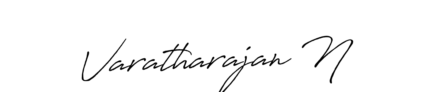 Use a signature maker to create a handwritten signature online. With this signature software, you can design (Antro_Vectra_Bolder) your own signature for name Varatharajan N. Varatharajan N signature style 7 images and pictures png