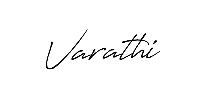 Use a signature maker to create a handwritten signature online. With this signature software, you can design (Antro_Vectra_Bolder) your own signature for name Varathi. Varathi signature style 7 images and pictures png