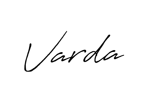 Design your own signature with our free online signature maker. With this signature software, you can create a handwritten (Antro_Vectra_Bolder) signature for name Varda. Varda signature style 7 images and pictures png