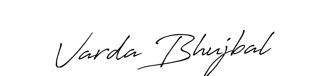 if you are searching for the best signature style for your name Varda Bhujbal. so please give up your signature search. here we have designed multiple signature styles  using Antro_Vectra_Bolder. Varda Bhujbal signature style 7 images and pictures png