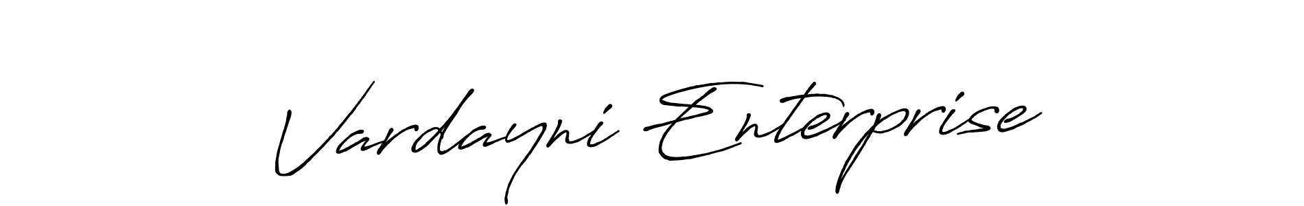 Use a signature maker to create a handwritten signature online. With this signature software, you can design (Antro_Vectra_Bolder) your own signature for name Vardayni Enterprise. Vardayni Enterprise signature style 7 images and pictures png