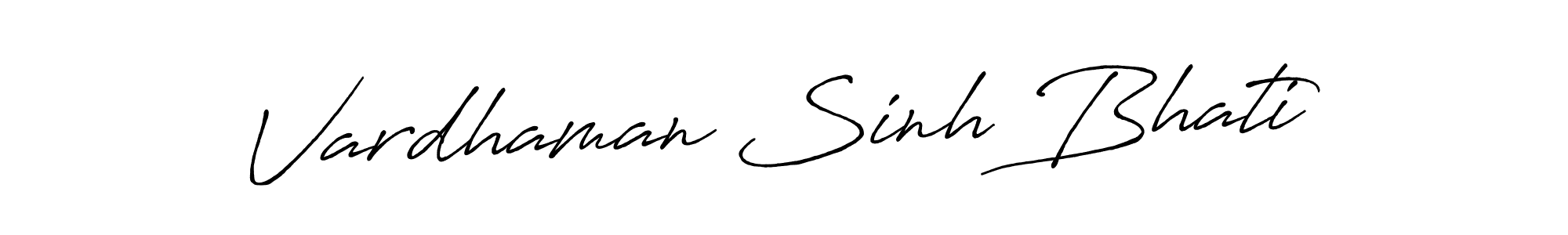 Vardhaman Sinh Bhati stylish signature style. Best Handwritten Sign (Antro_Vectra_Bolder) for my name. Handwritten Signature Collection Ideas for my name Vardhaman Sinh Bhati. Vardhaman Sinh Bhati signature style 7 images and pictures png