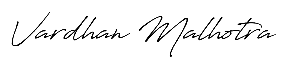 Master the art of signing with Vardhan Malhotra written in fluent Antro_Vectra_Bolder script. A great template to practice and refine your handwriting. Vardhan Malhotra signature style 7 images and pictures png