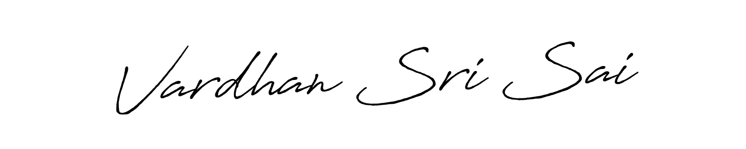 How to make Vardhan Sri Sai signature? Antro_Vectra_Bolder is a professional autograph style. Create handwritten signature for Vardhan Sri Sai name. Vardhan Sri Sai signature style 7 images and pictures png