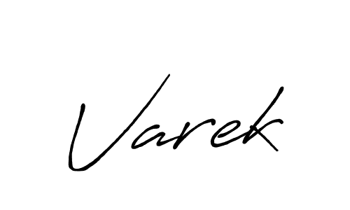 How to make Varek name signature. Use Antro_Vectra_Bolder style for creating short signs online. This is the latest handwritten sign. Varek signature style 7 images and pictures png