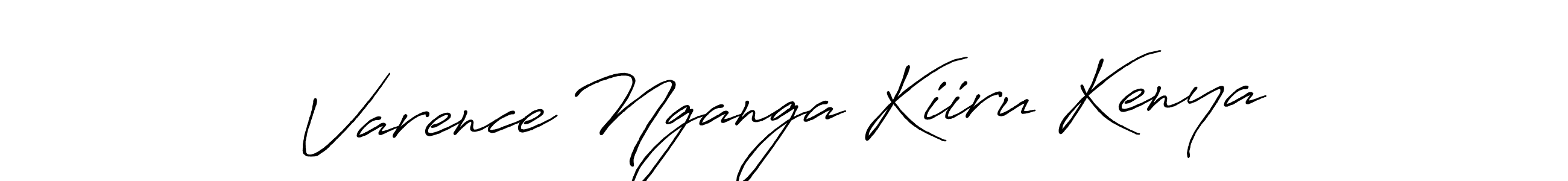 Antro_Vectra_Bolder is a professional signature style that is perfect for those who want to add a touch of class to their signature. It is also a great choice for those who want to make their signature more unique. Get Varence Nganga Kiiru Kenya name to fancy signature for free. Varence Nganga Kiiru Kenya signature style 7 images and pictures png