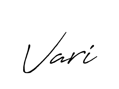 Vari stylish signature style. Best Handwritten Sign (Antro_Vectra_Bolder) for my name. Handwritten Signature Collection Ideas for my name Vari. Vari signature style 7 images and pictures png