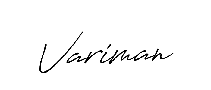 Create a beautiful signature design for name Variman. With this signature (Antro_Vectra_Bolder) fonts, you can make a handwritten signature for free. Variman signature style 7 images and pictures png